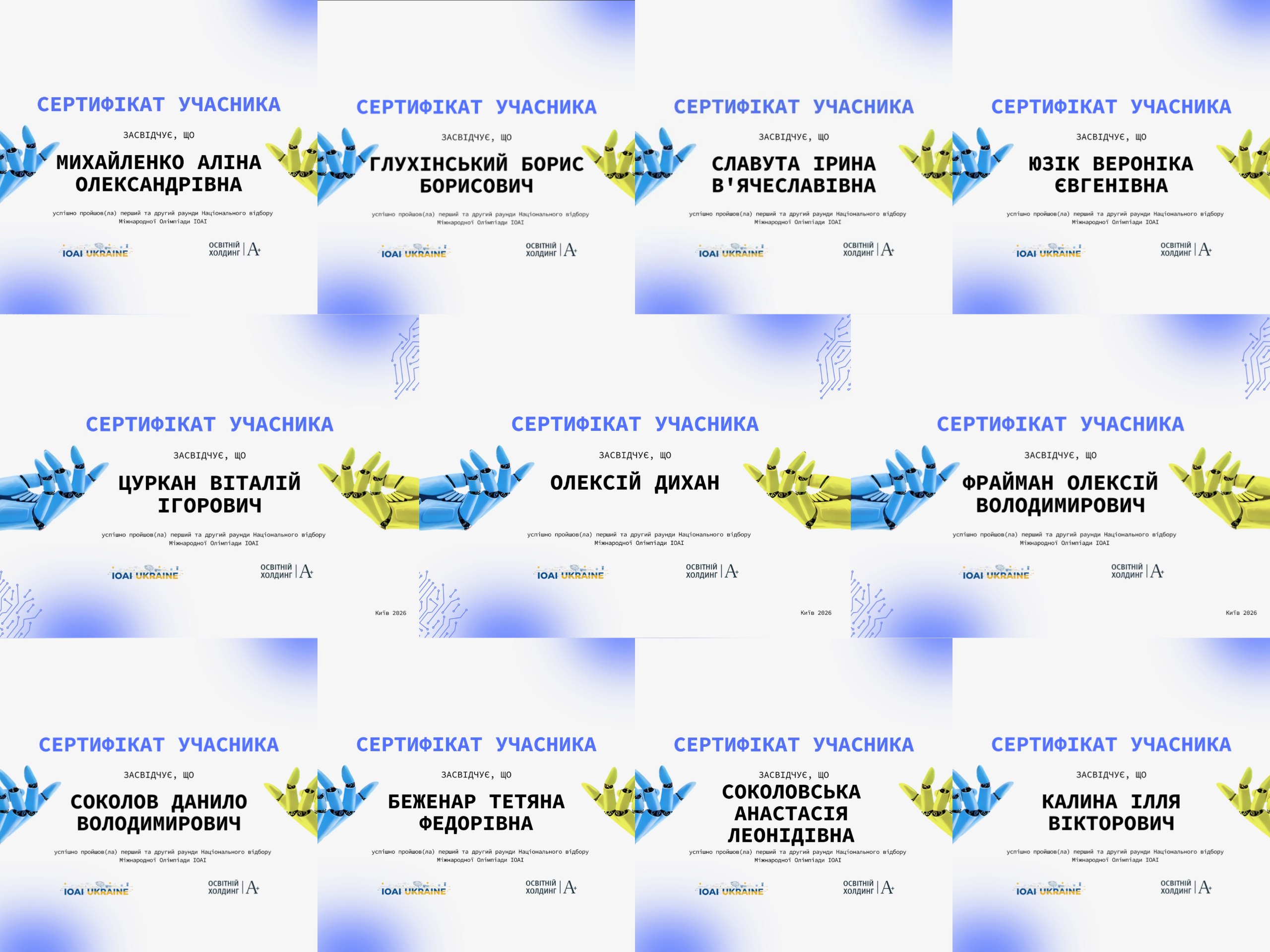 Участь у міжнародній олімпіаді з AI та ML